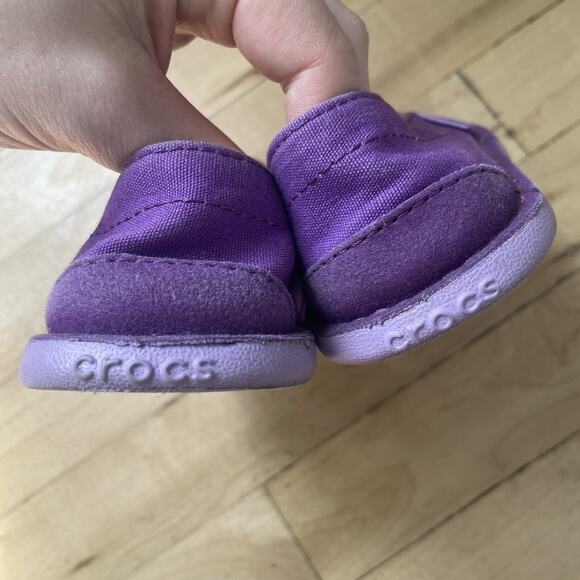 Crocs Girls' Sandal‎ Shoes Size C9 Purple Cabo Mary Jane PS - Picture 8 of 8